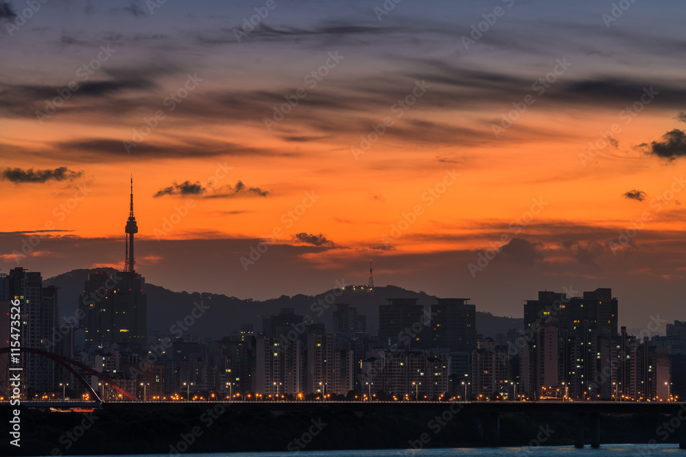 Dawn over Seoul