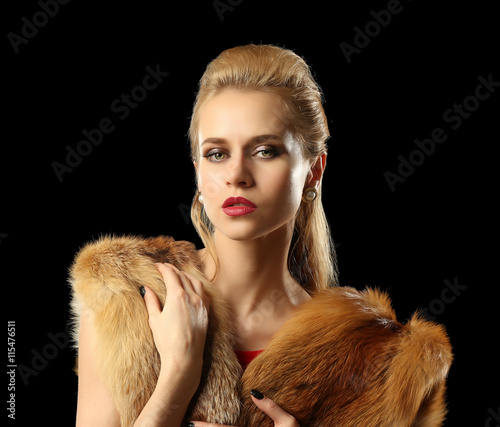 Beautiful young woman with ...