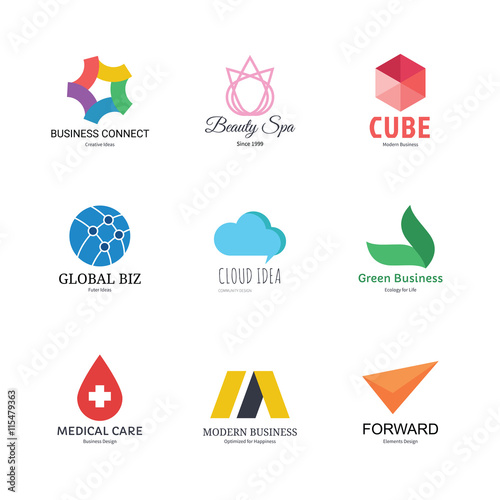 abstract logo design template
