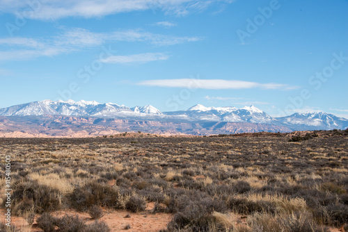 Views near entrance to Arches National Park, Utah © st_matty