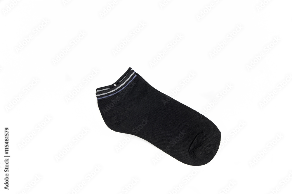 black sock. black sock.