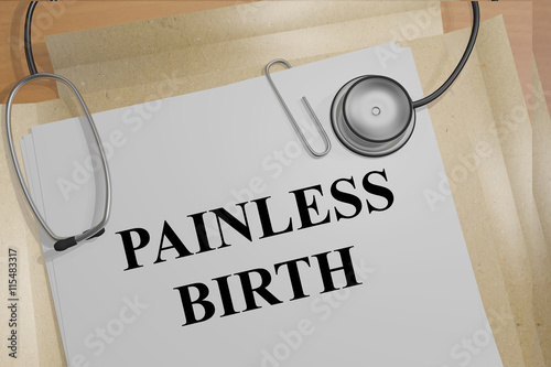 Fotografi Painless Birth medical concept