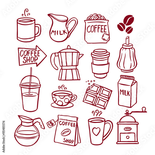 cute coffee icons