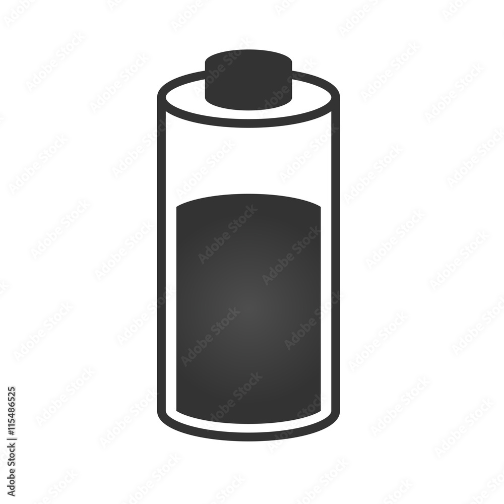 Battery icon. Simple flat logo of battery on white background. Vector illustration. Battery icon. Simple flat logo of battery on white background. Vector illustration.