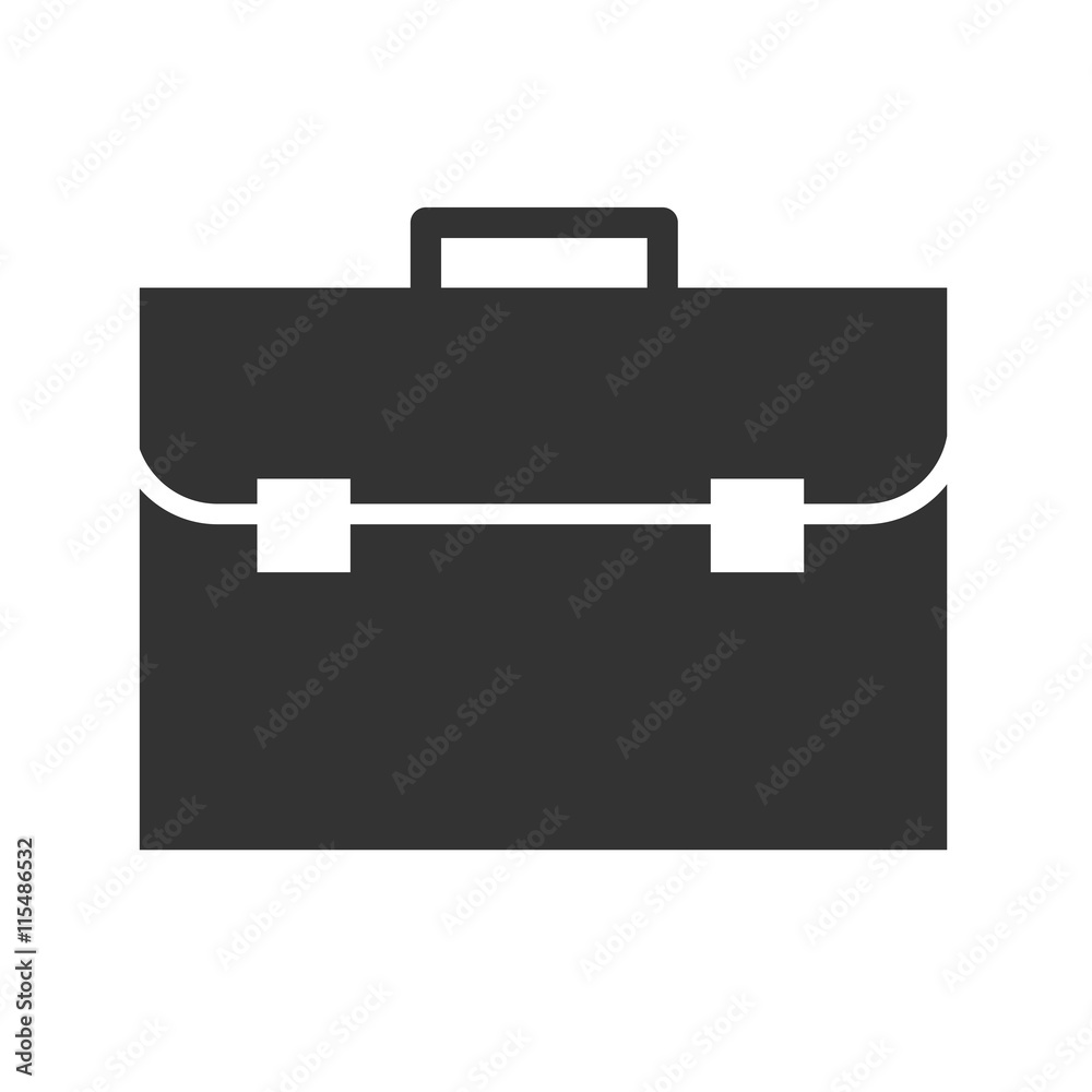 Briefcase icon. Simple flat logo of briefcase on white background. Vector illustration. Briefcase icon. Simple flat logo of briefcase on white background. Vector illustration.
