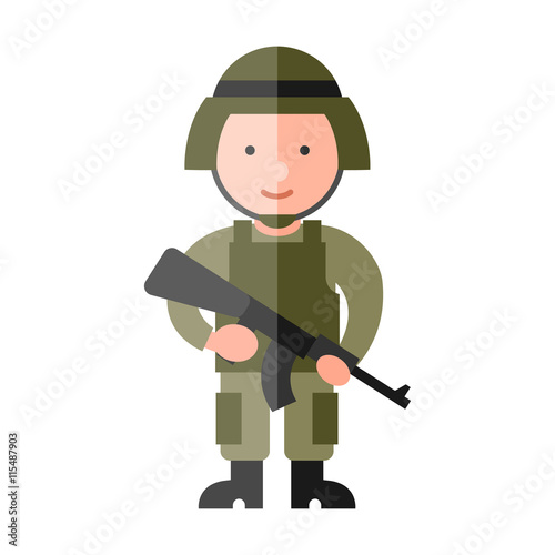 soldier flat icon