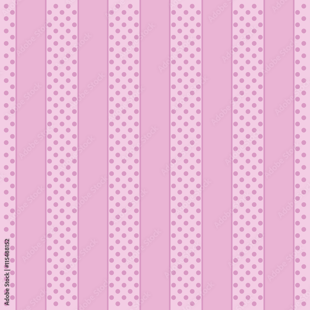 Polka Dot Pattern, pink Background
