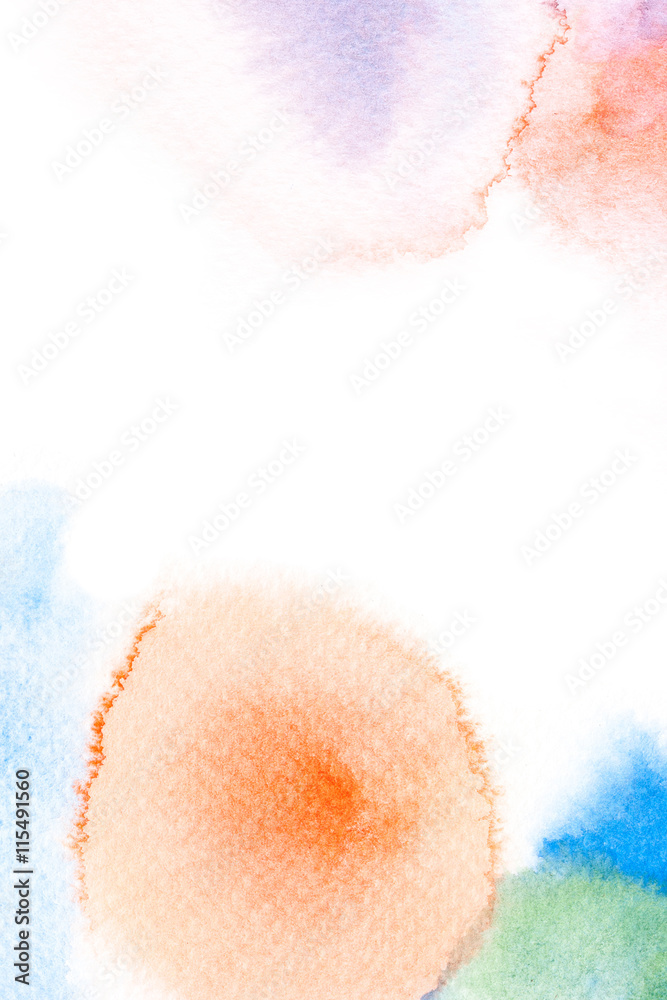 Fototapeta premium Abstract watercolor background.