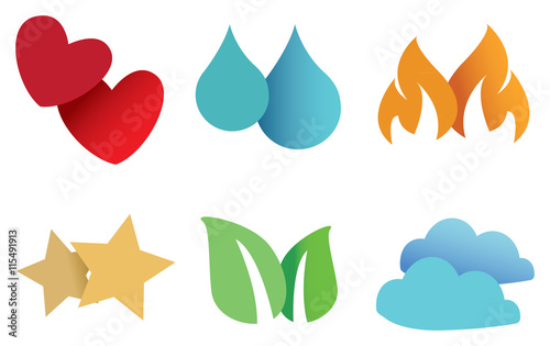 Conceptual Symbols Vector Design Elements