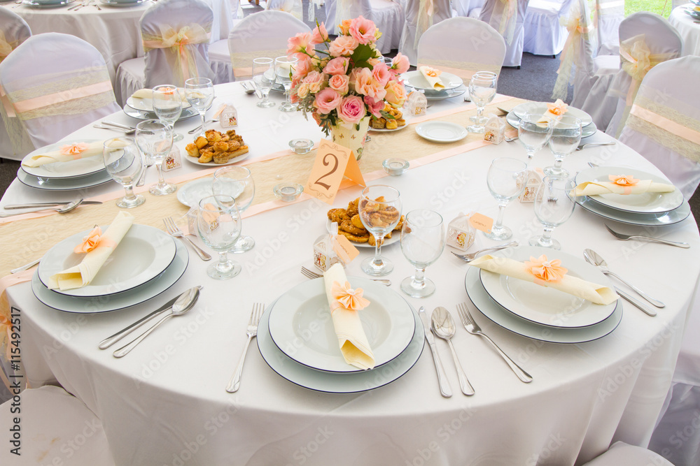 wedding table set