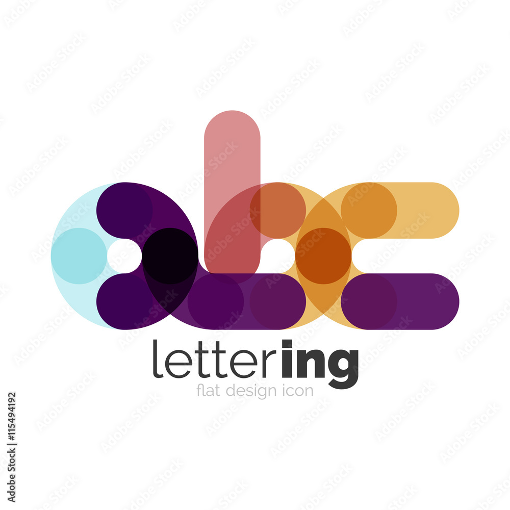 Linear business logo letter Linear business logo letter