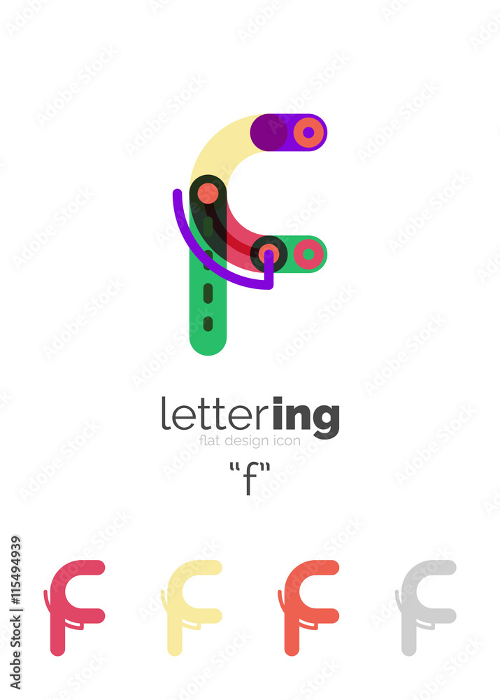 Linear initial letters, logo branding concept Linear initial letters, logo branding concept