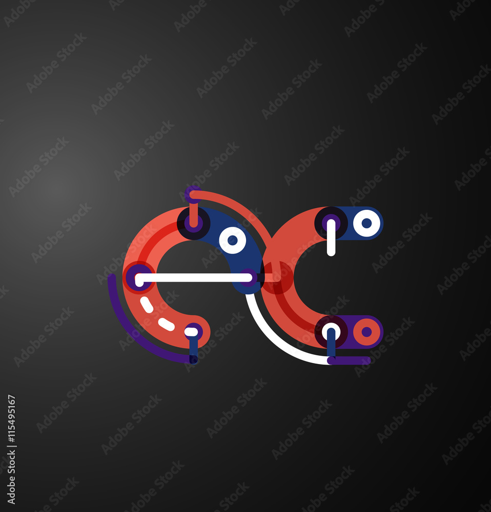 Company branding logo of initial letters Company branding logo of initial letters