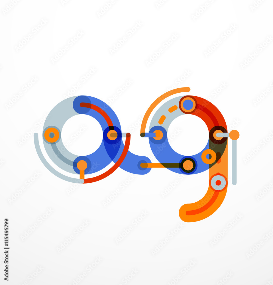 Colorful funny cartoon letter icon Colorful funny cartoon letter icon