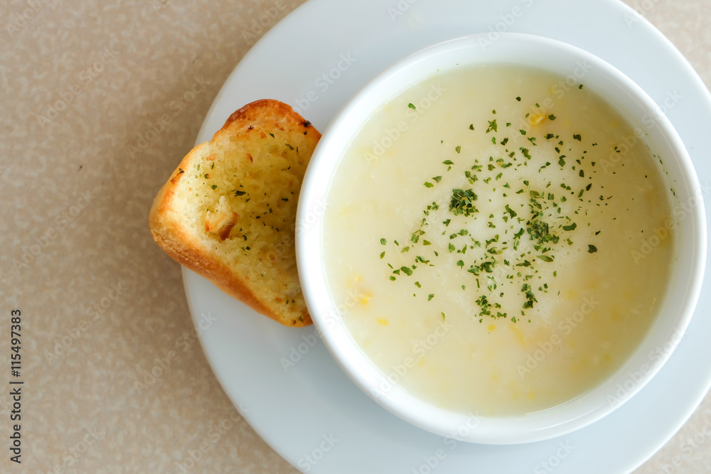 Corn soup in a cup Corn soup in a cup
