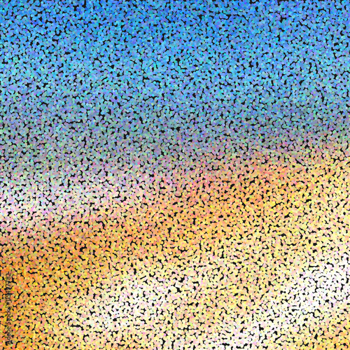 Abstract mosaic background. Sea and sun photo