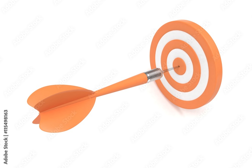 arrow darts in target. 3d rendering. arrow darts in target. 3d rendering.