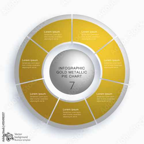 Business Chart Design #7 Equal Parts_Gold Metallic Graphics