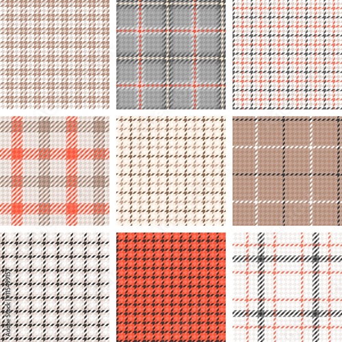 plaid seamless pattern background, symmetrical