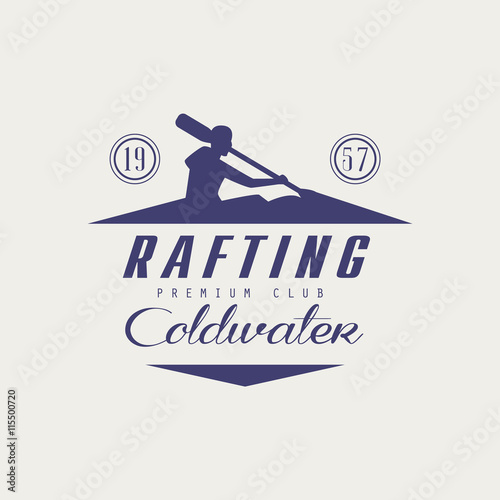 Coldwater Rafting Emblem Design