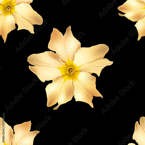 gold flowers on a black