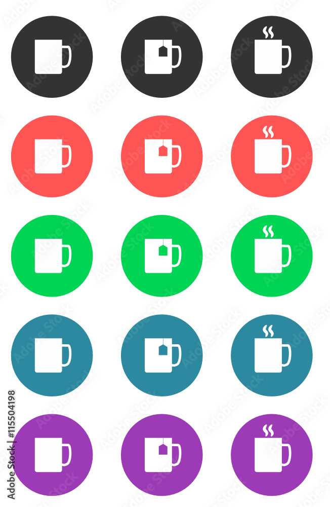 Kochsymbole - cooking icons - Tasse - Cup Kochsymbole - cooking icons - Tasse - Cup