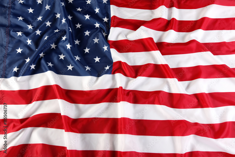Obraz premium Close up of American flag