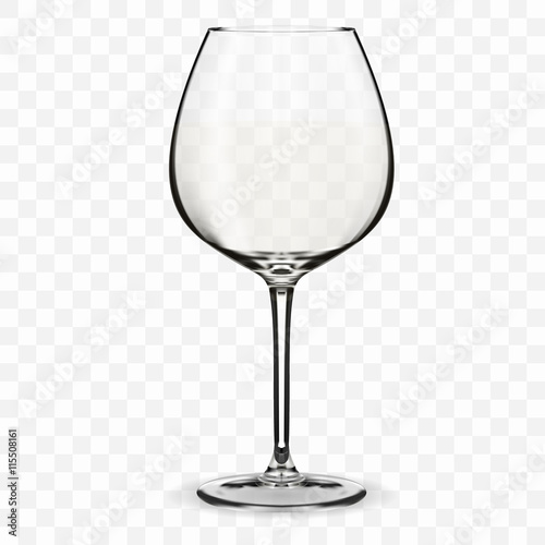 Empty wine glass.