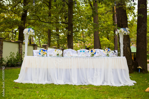festive wedding table © bondvit