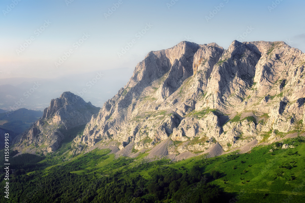 astxiki and alluitz mountains in Urkiola