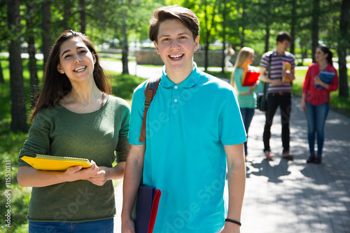 Group student outdoor