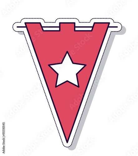 patriotic party isolated icon design