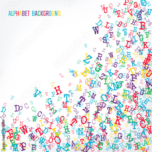  Alphabet Background color