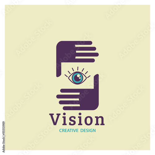 Eye Logo vision . Creative Vision Logotype