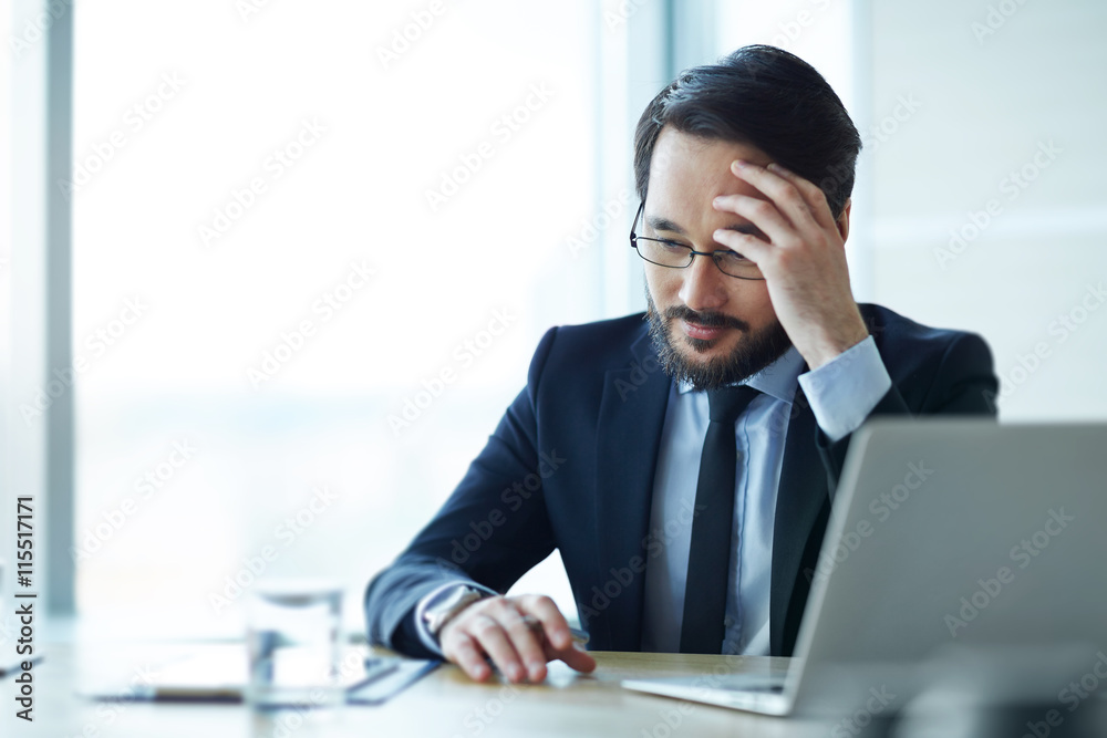 Businessman at work Businessman at work