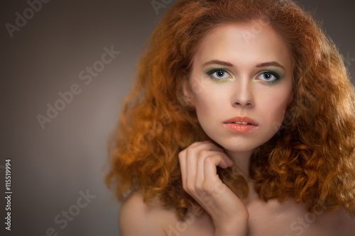 beautiful red-haired girl