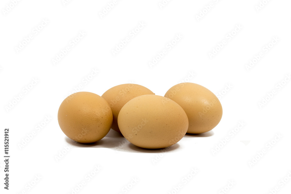 eggs isolated on white background