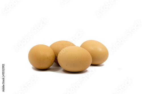 eggs isolated on white background