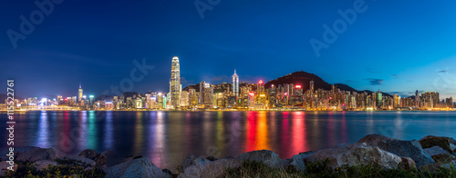 Twilight of Victoria Harbour, Hong Kong