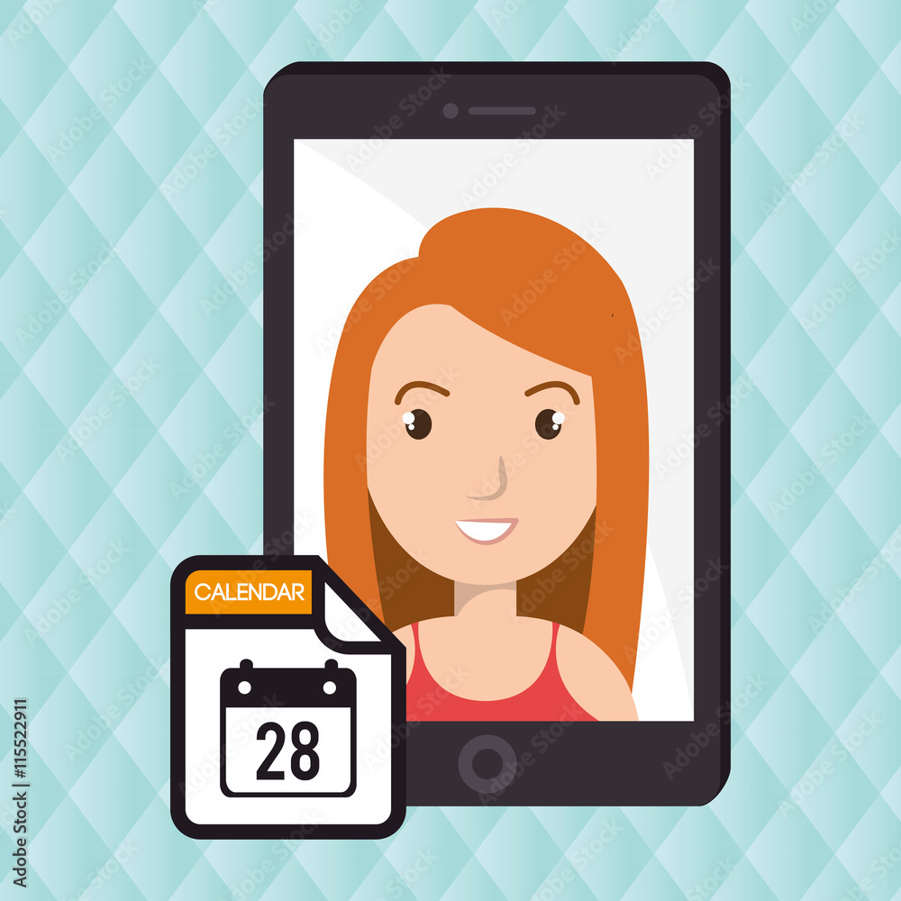woman with samrtphone isolated icon design, vector illustration graphic woman with samrtphone isolated icon design, vector illustration graphic