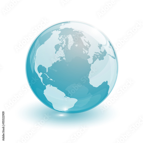 crystal glass ball for globus