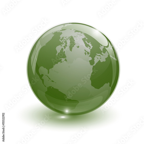 crystal glass ball for globus