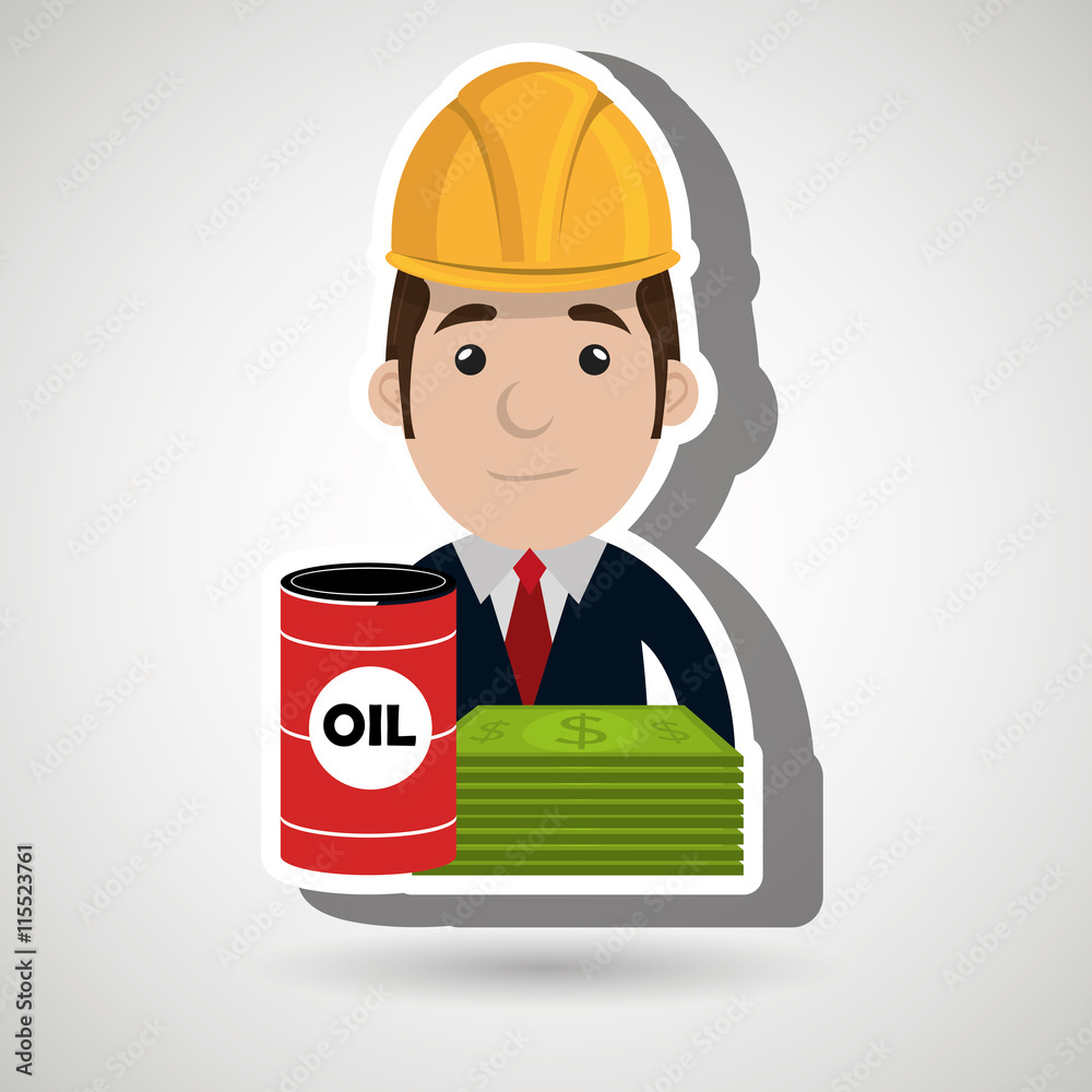 man and oil isolated icon design, vector illustration graphic man and oil isolated icon design, vector illustration graphic