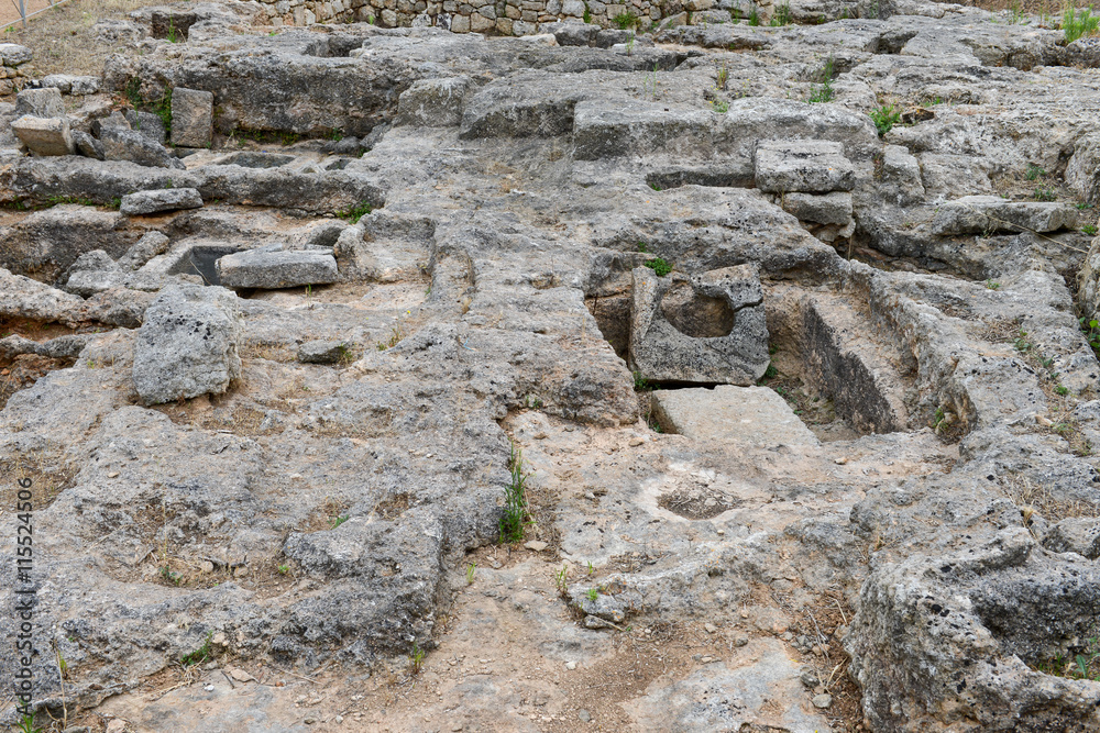 Ancient Roman ruins of Egnazia on Puglia