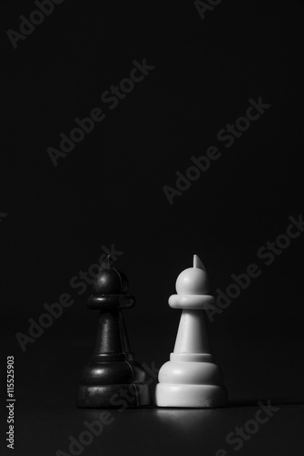 plastic chess pieces
