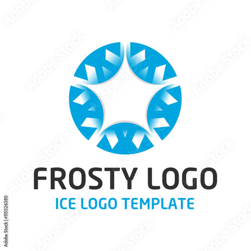 Ice logo template