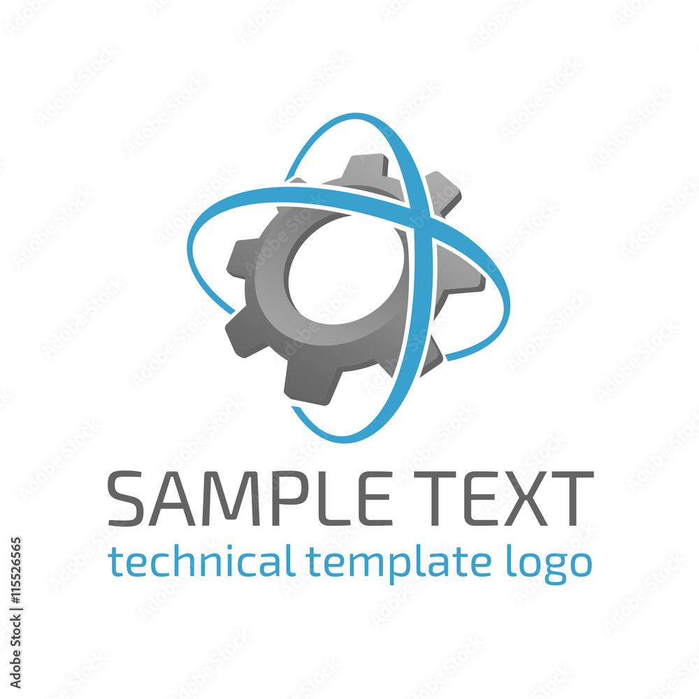 Obraz Template logo gear