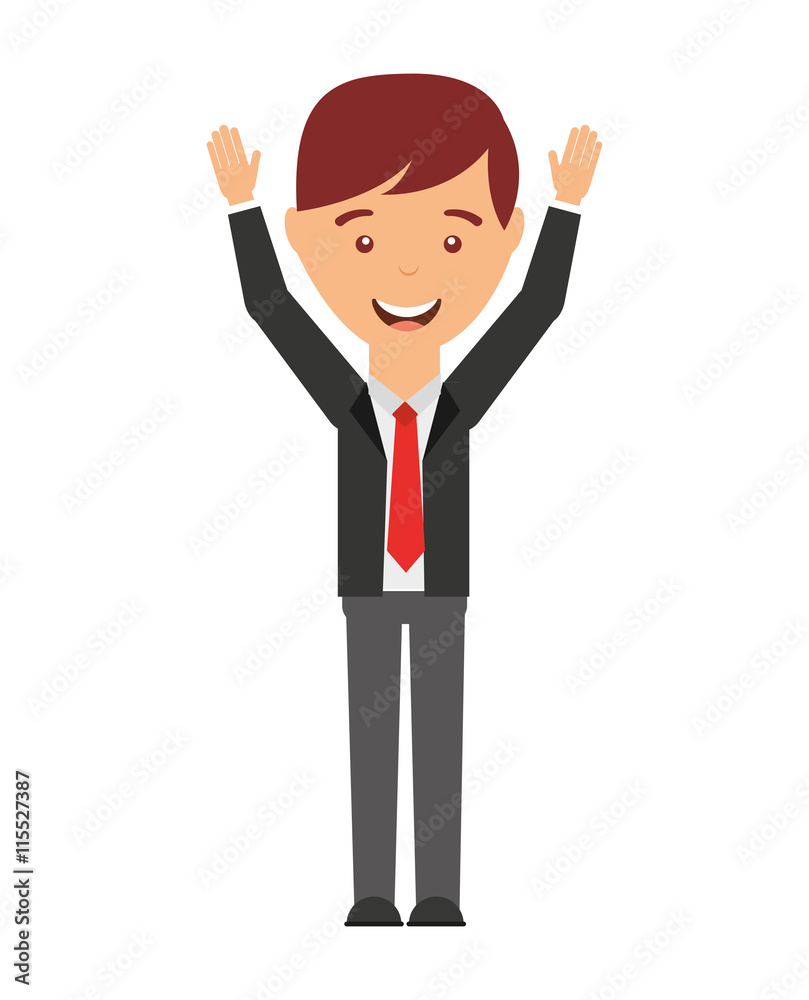 businessman avatar isolated icon design