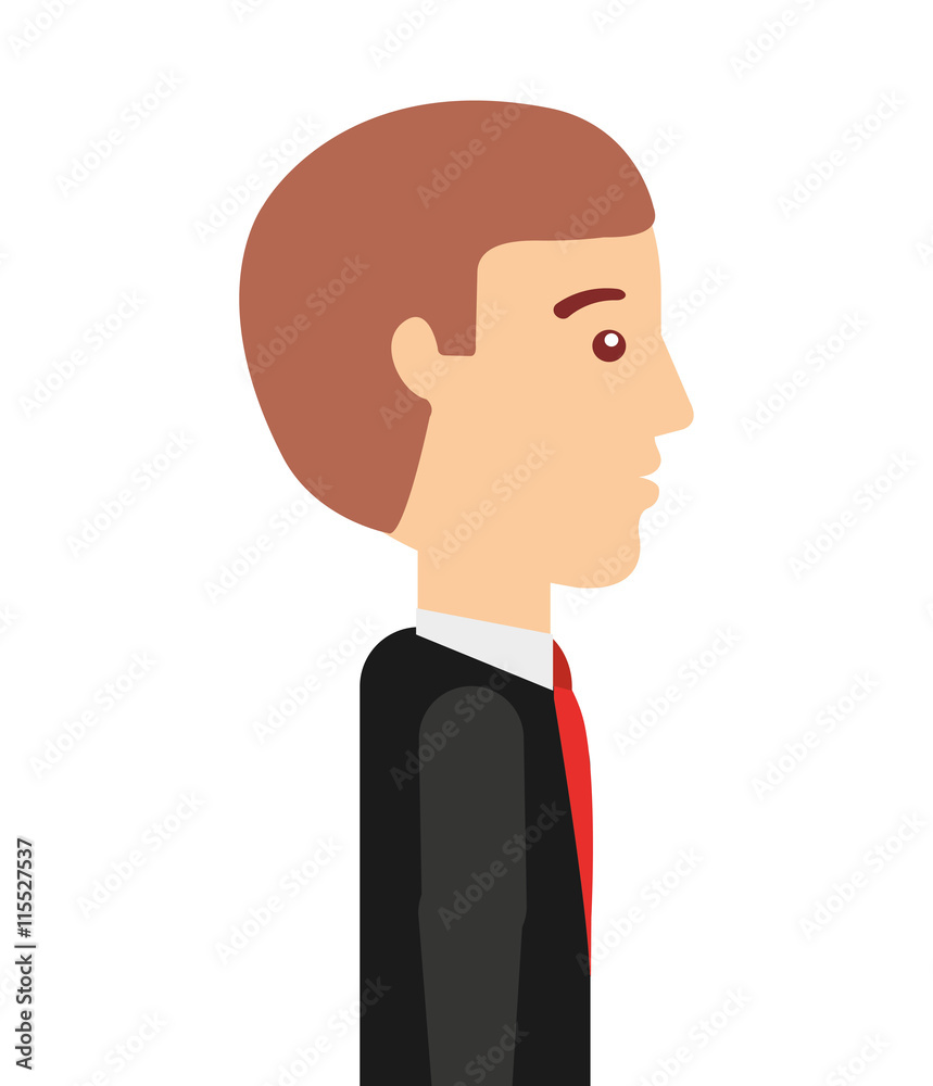 businessman avatar isolated icon design