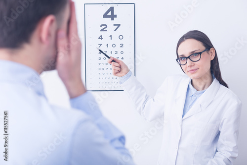 Check your vision at doctor's photo